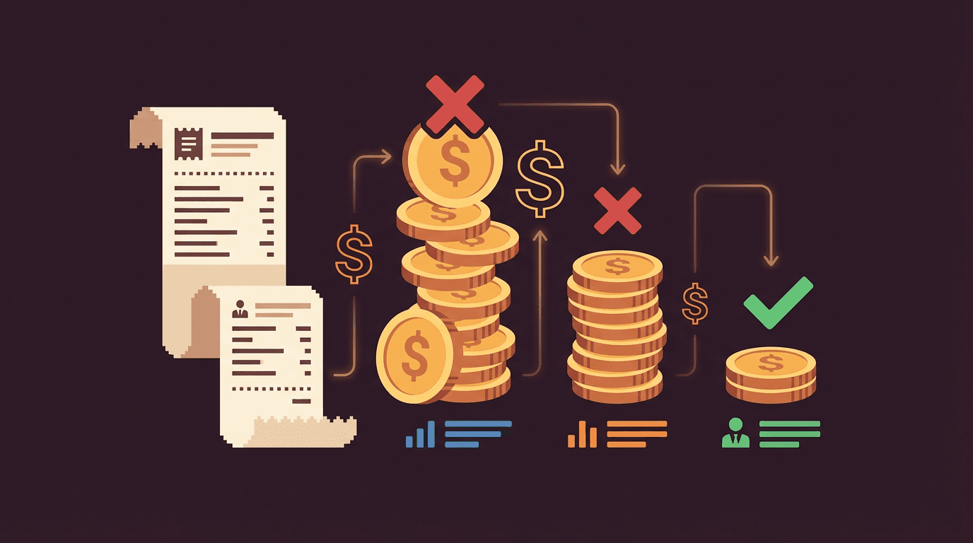 A cost breakdown chart showing licensing fees across real estate, insurance, mortgage, and contractor professions